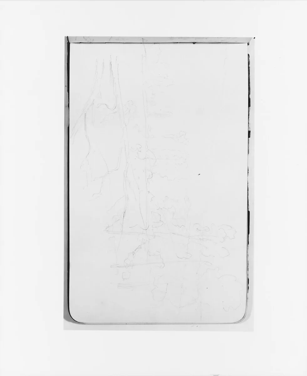 Cowlitz River; Kelso, Washington (from Sketchbook) — Albert Bierstadt
