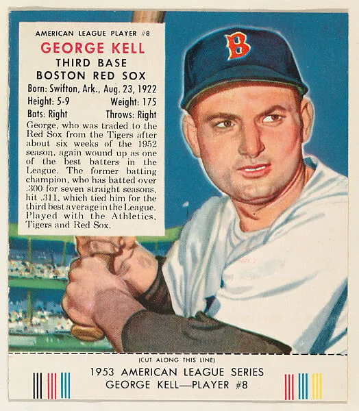 George Kell, from the Red Man All-Star Team series (T233), issued by Red Man Chewing Tobacco — Red Man Chewing Tobacco