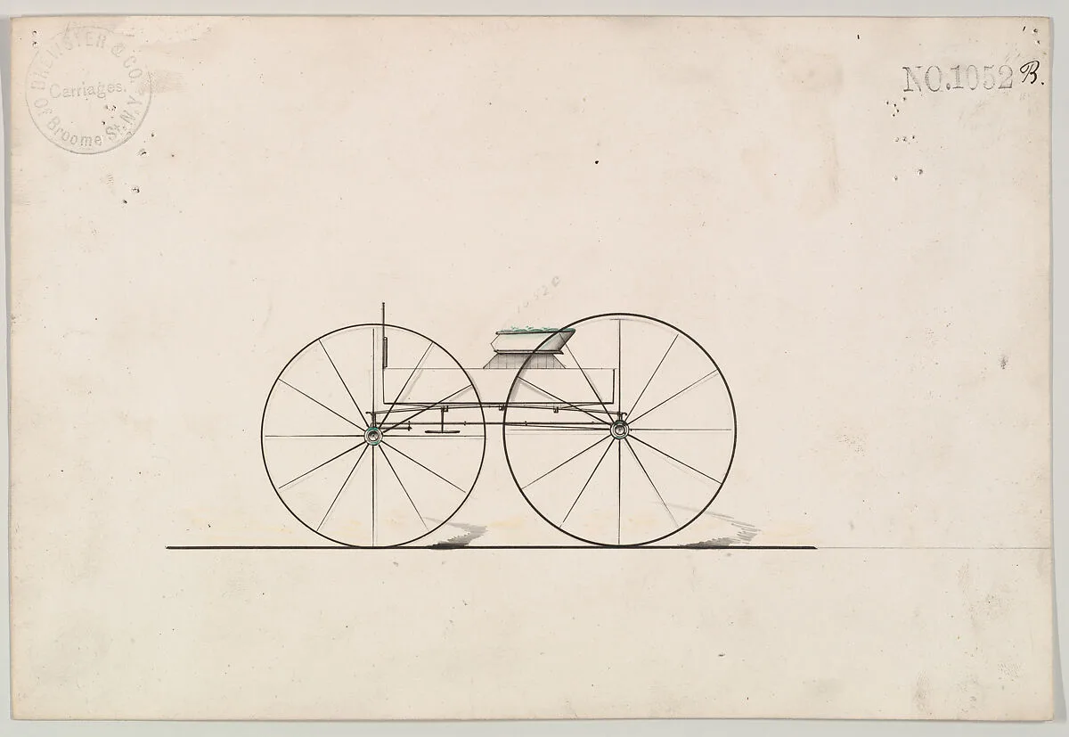 Design for Wagon, no. 1052b — Brewster & Co.