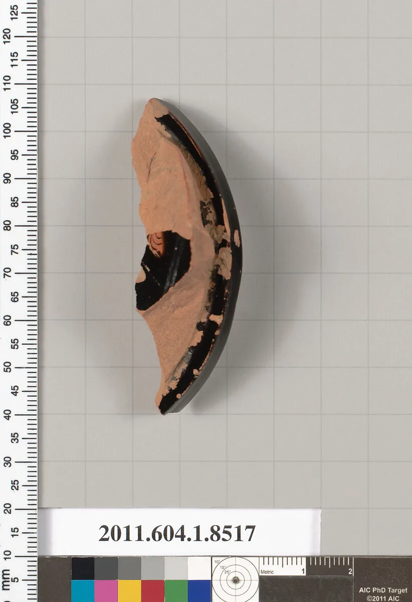 Terracotta fragment of a stemless kylix (drinking cup) — Unknown