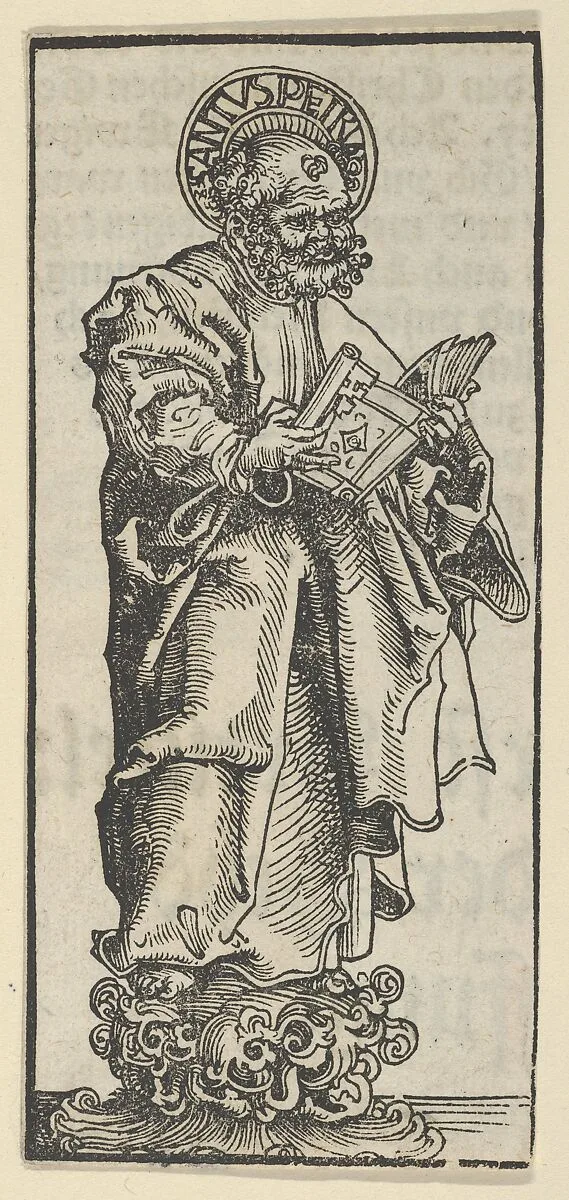 Silver Statuette of St. Peter from the Wittenberg Reliquaries — Lucas Cranach the Elder