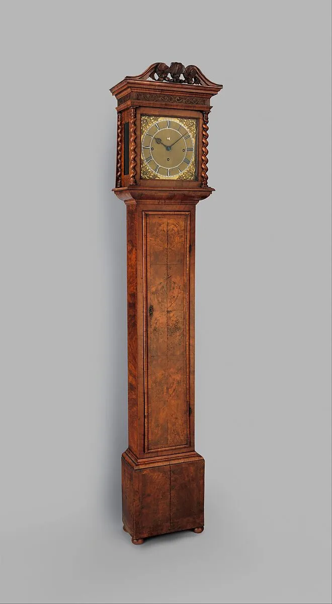 Longcase clock with calendar — Joseph Knibb