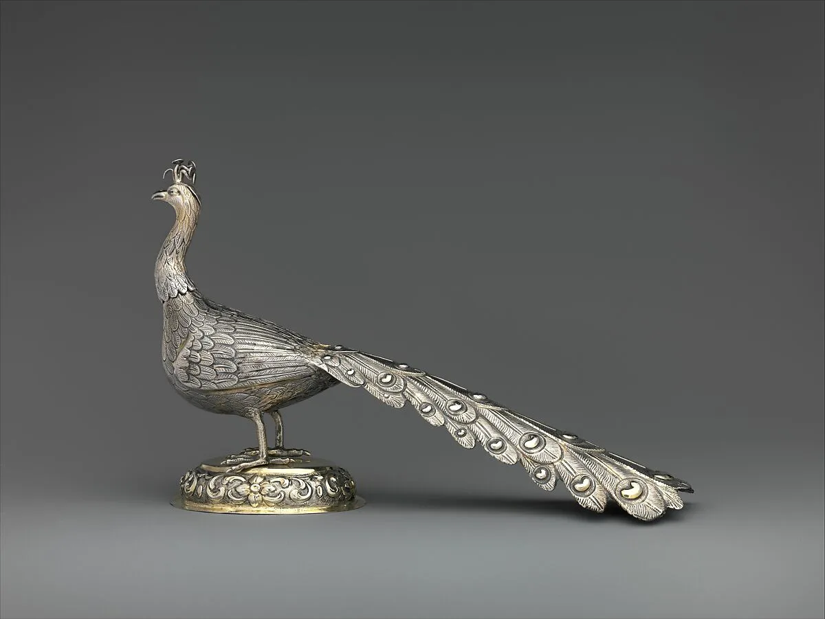 Table decoration in the form of a peacock — Unknown