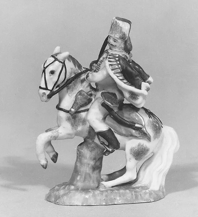 Hussar mounted on white stallion — Meissen Manufactory|Johann Joachim Kändler|Peter Reinicke