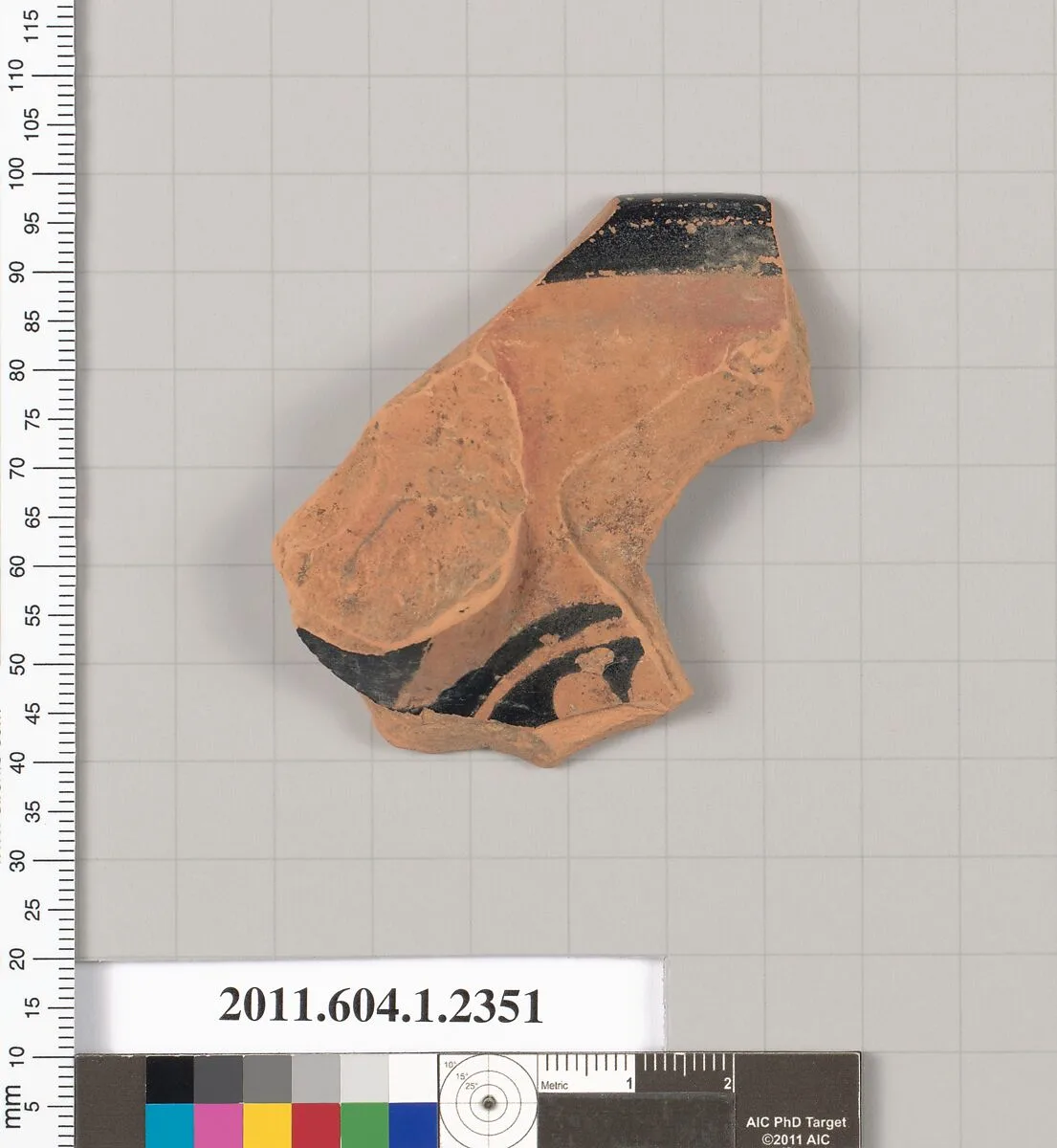 Terracotta rim fragment of a kylix (drinking cup) — Unknown