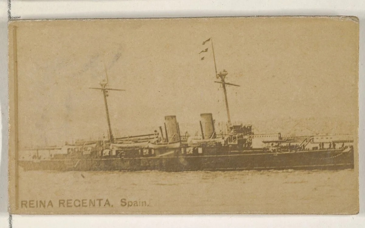 Reina Regenta, Spain, from the Famous Ships series (N50) for Virginia Brights Cigarettes — Allen & Ginter