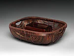 田中篁斎造 古箭竹盛籃|Fruit Tray (Morikago) with Antique Bamboo Arrows