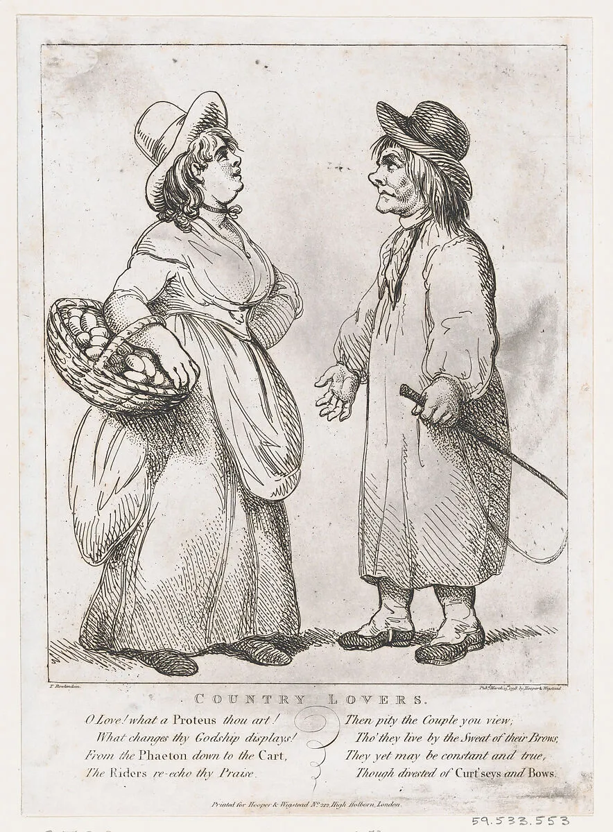 Country Lovers — Henry Wigstead|Thomas Rowlandson|Samuel Hooper|George Murgatroyd Woodward