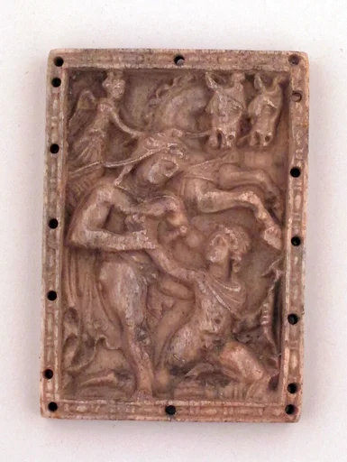 Relief of a warrior and Nike