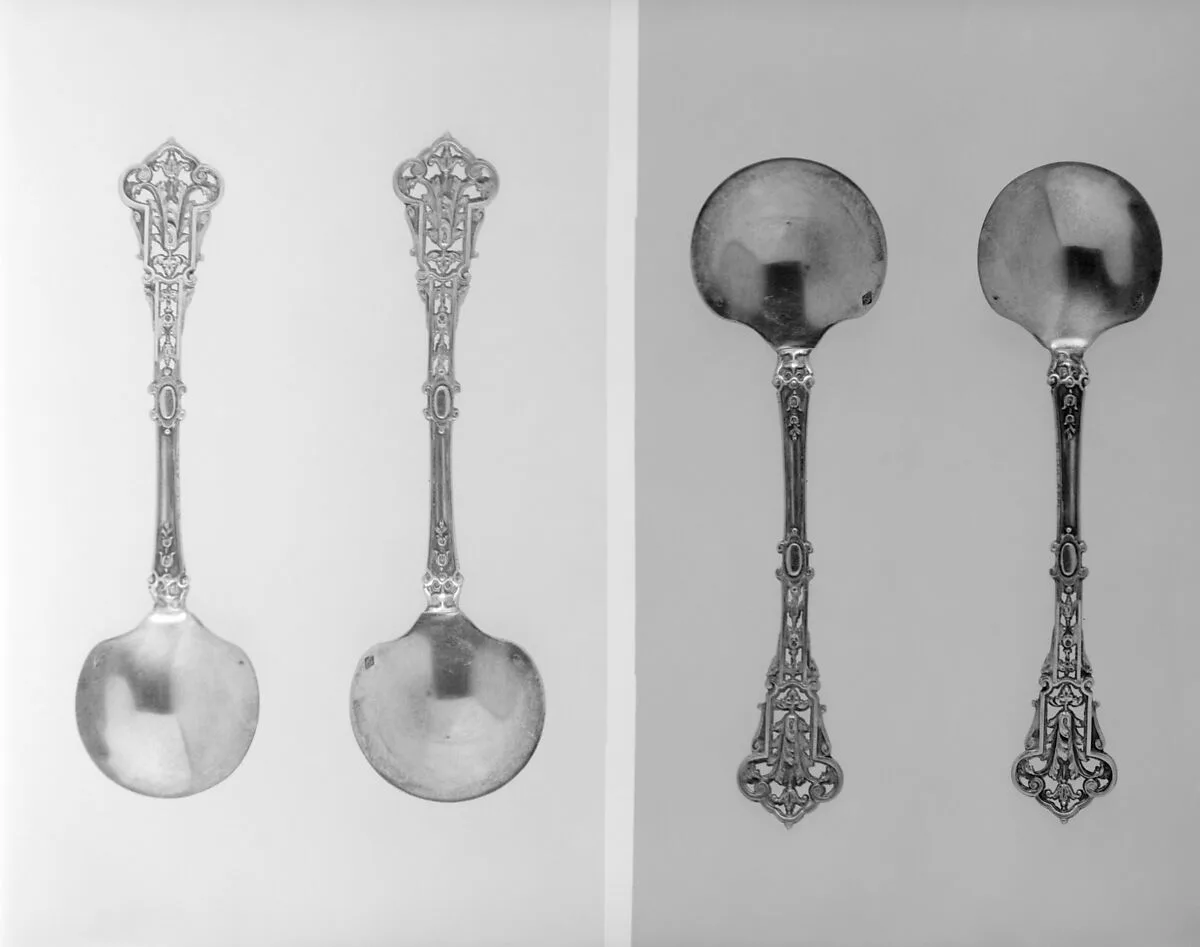 Ice cream spoon (one of a pair) — Unknown