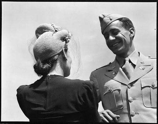 [Unidentified Couple on Roof of 441 East 92nd Street Apartment Building?, New York City]