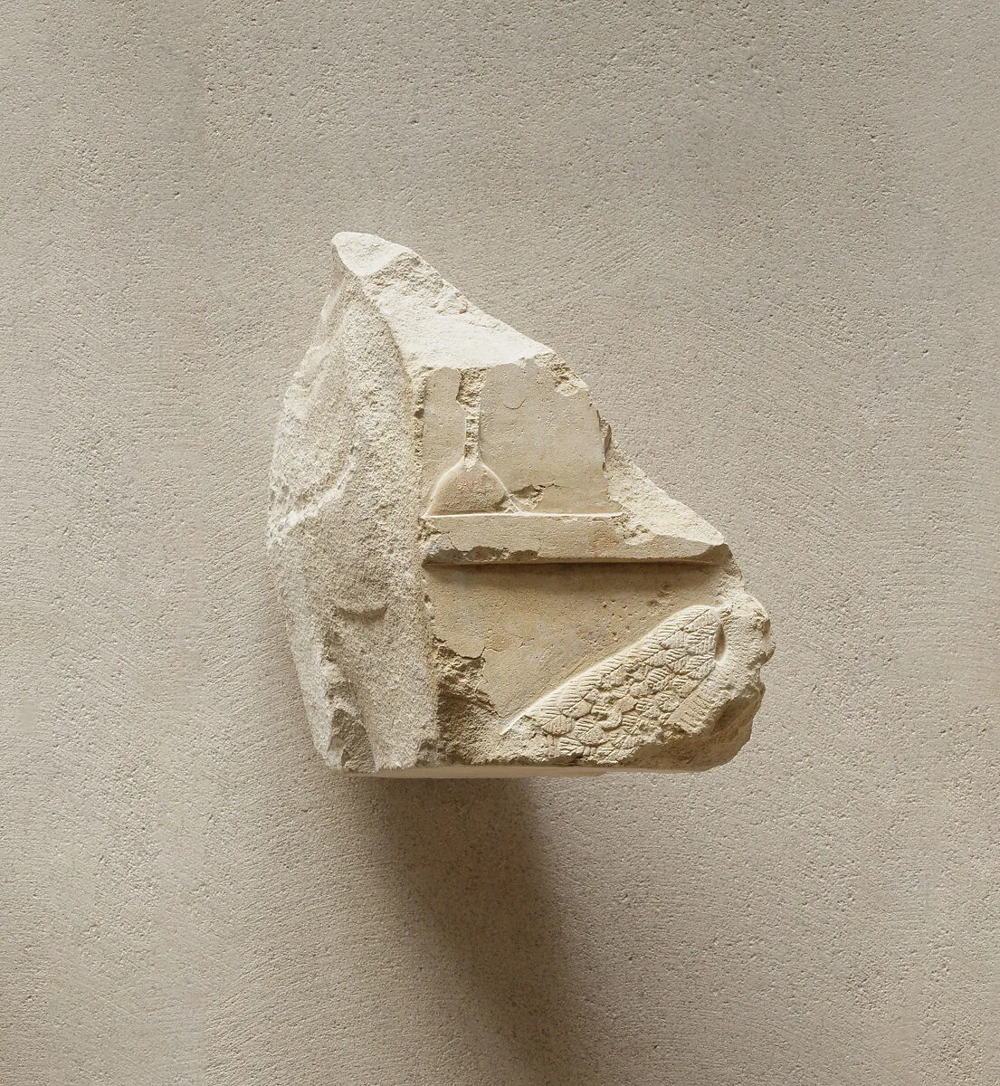 Relief fragment from a row of vulture figures — Unknown