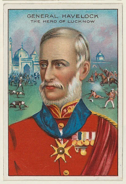 General Havelock, The Hero of Lucknow, from the "Heroes of History" series (T68), issued with Miners Extra Smoking Tobacco, Natural Leaf Scrap, and Royal Bengals Little Cigars — Royal Bengals Little Cigars|Henry Havelock