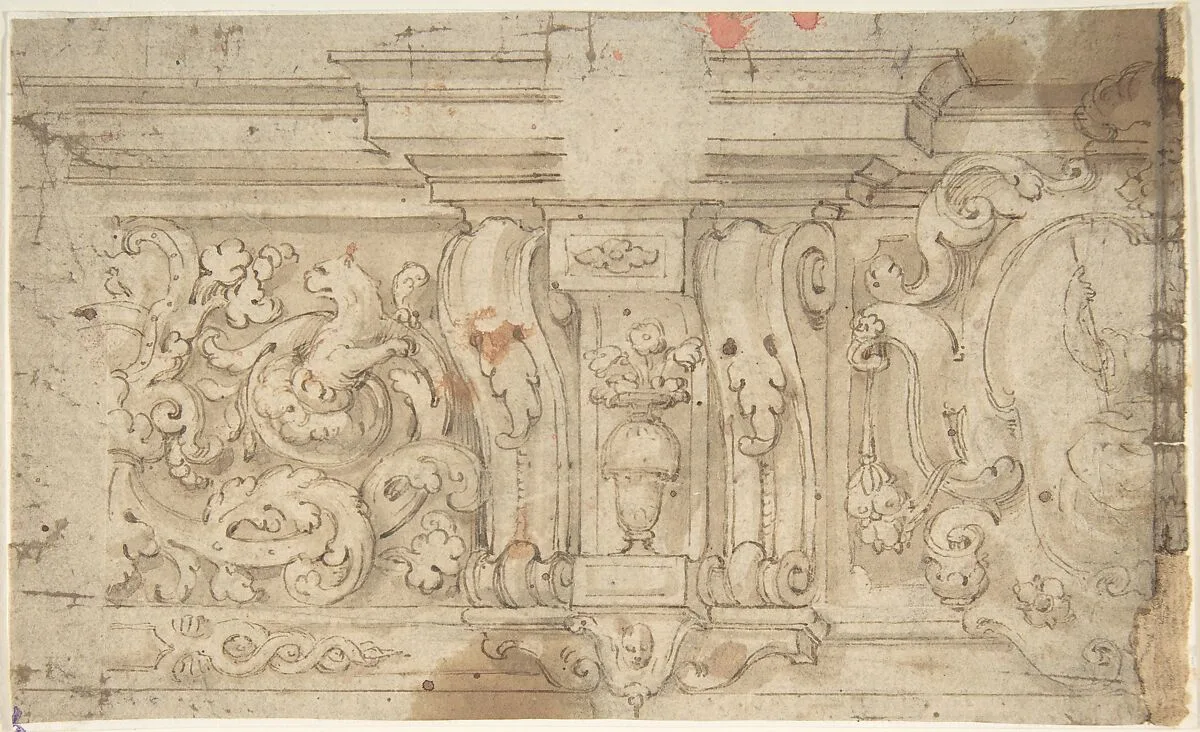 Design for an Architectural Frieze — Anonymous, Italian, mid-16th century