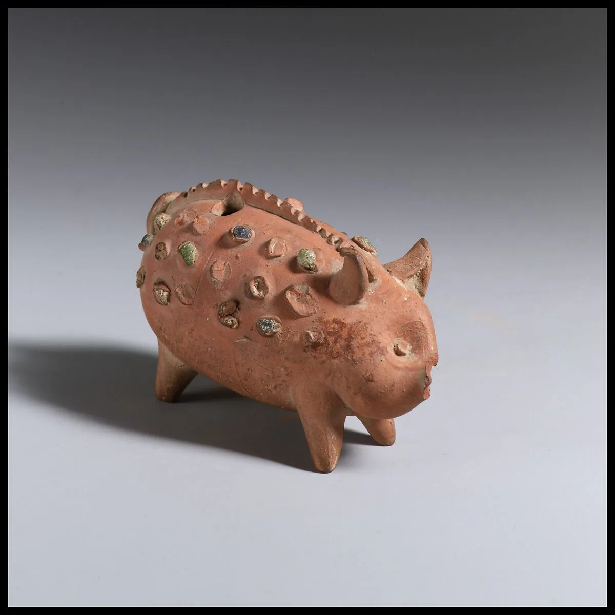Terracotta rattle in the form of a pig — Unknown