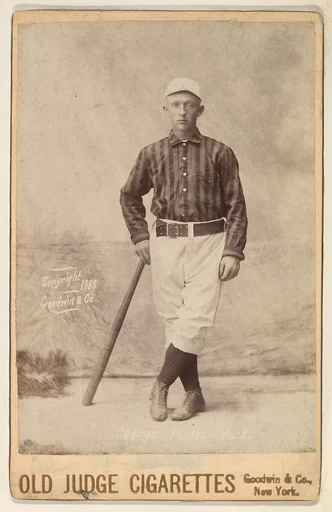 George, Pitcher, New York, from the series Old Judge Cigarettes