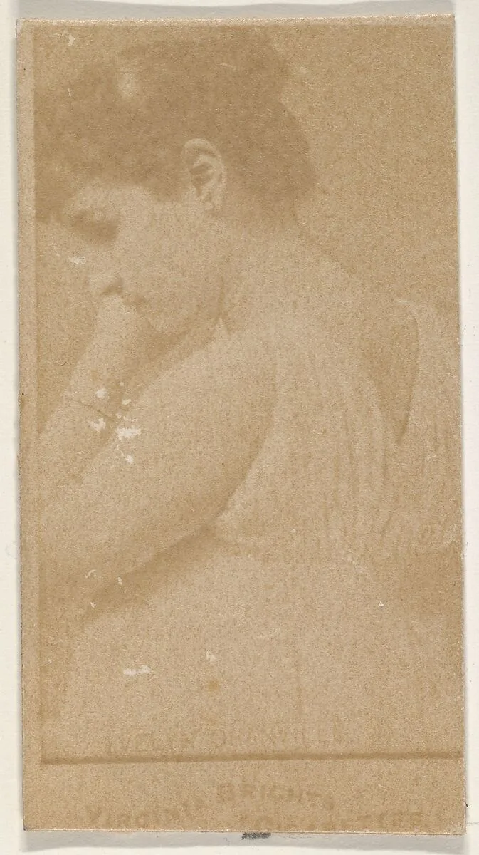 Evelyn Osanville, From the Actors and Actresses series (N45, Type 1) for Virginia Brights Cigarettes — Allen & Ginter