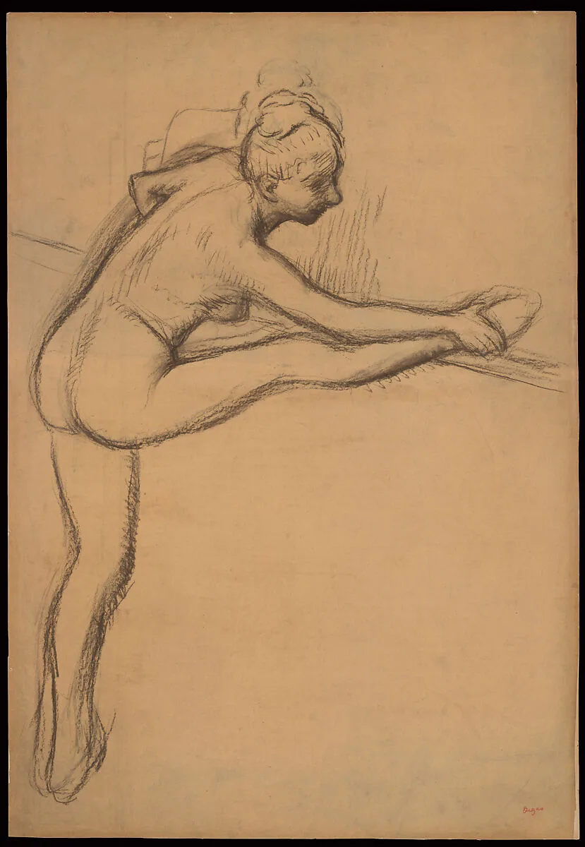 Study of a Nude (Dancer at the Barre) — Edgar Degas