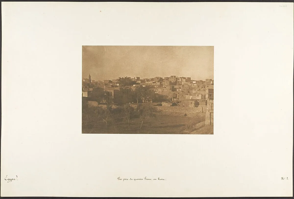 Vue prise du quartier Franc, au Kaire — Maxime Du Camp