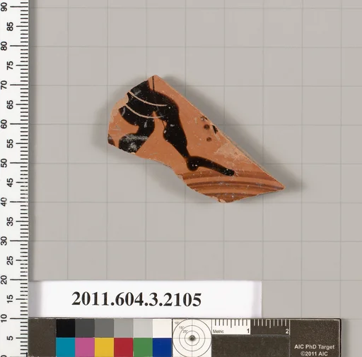 Terracotta fragment of a kylix (drinking cup)