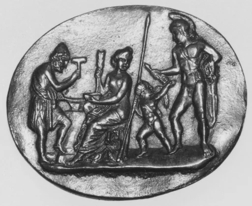Mars, Venus and Cupid at Vulcan's forge