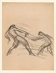 Preparatory sketch for paintings depicting the history of the Crown of the Andes — Gordon E. Paxson