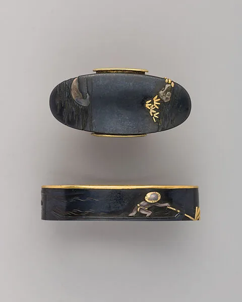 Sword-Hilt Collar and Pommel (Fuchigashira) — Unknown