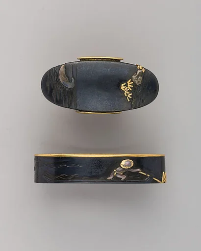 Sword-Hilt Collar and Pommel (Fuchigashira)