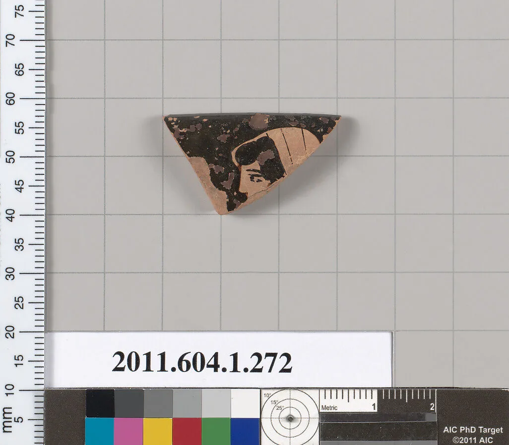 Terracotta rim fragment of a kylix (drinking cup) — Unknown