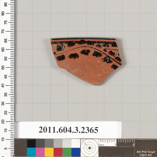Terracotta rim fragment of a kylix: eye-cup (drinking cup)