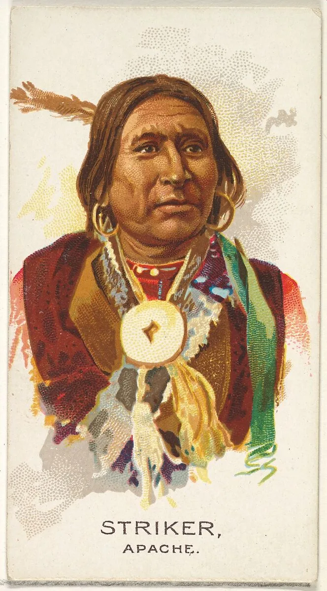 Striker, Apache, from the American Indian Chiefs series (N2) for Allen & Ginter Cigarettes Brands — Allen & Ginter