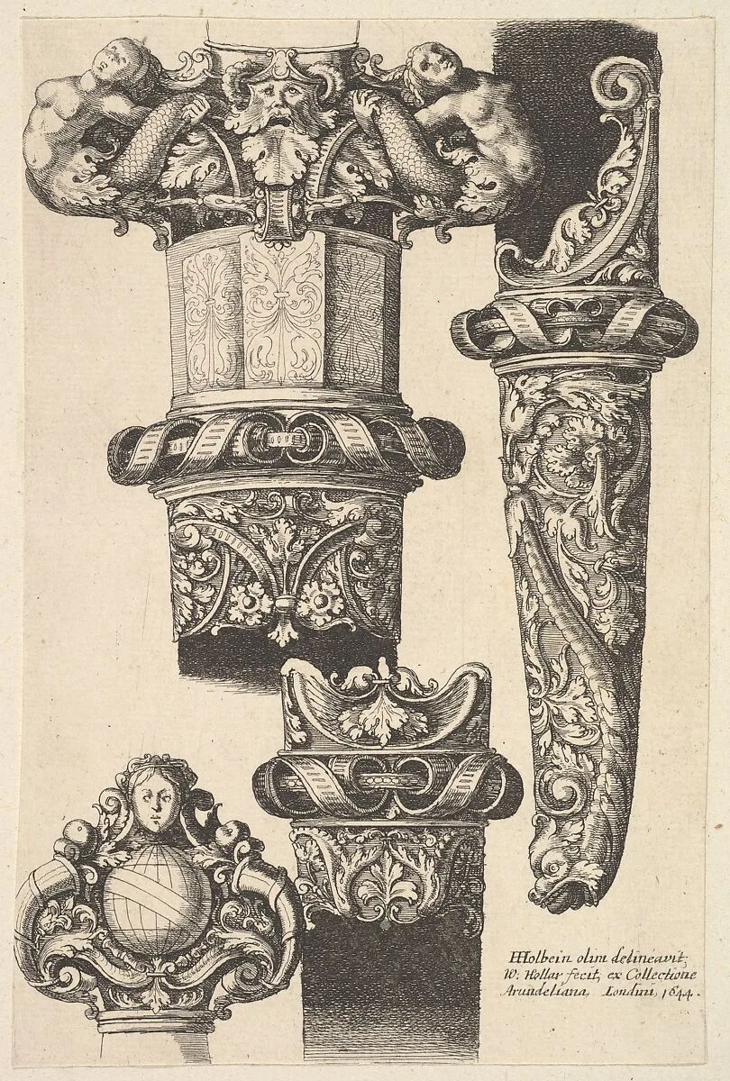 Daggars and scabbards — Wenceslaus Hollar|Hans Holbein the Younger