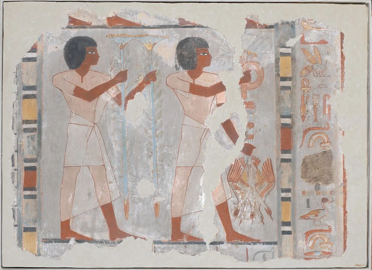 Fragment of wall painting from the Tomb of Sebekhotep — Unknown