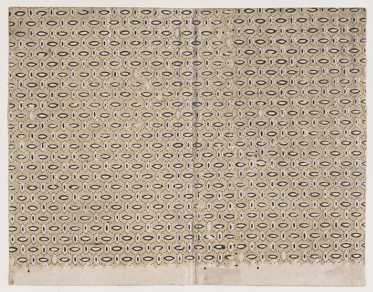 Book cover with pattern of ovals and dots — Anonymous