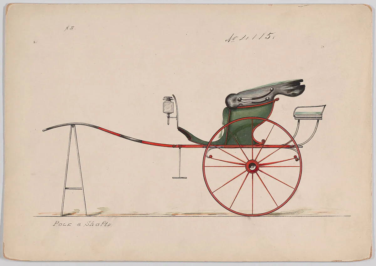 Design for Dog Cart or 2 Wheeler, no. 4115 — Brewster & Co.|Herman Stahmer