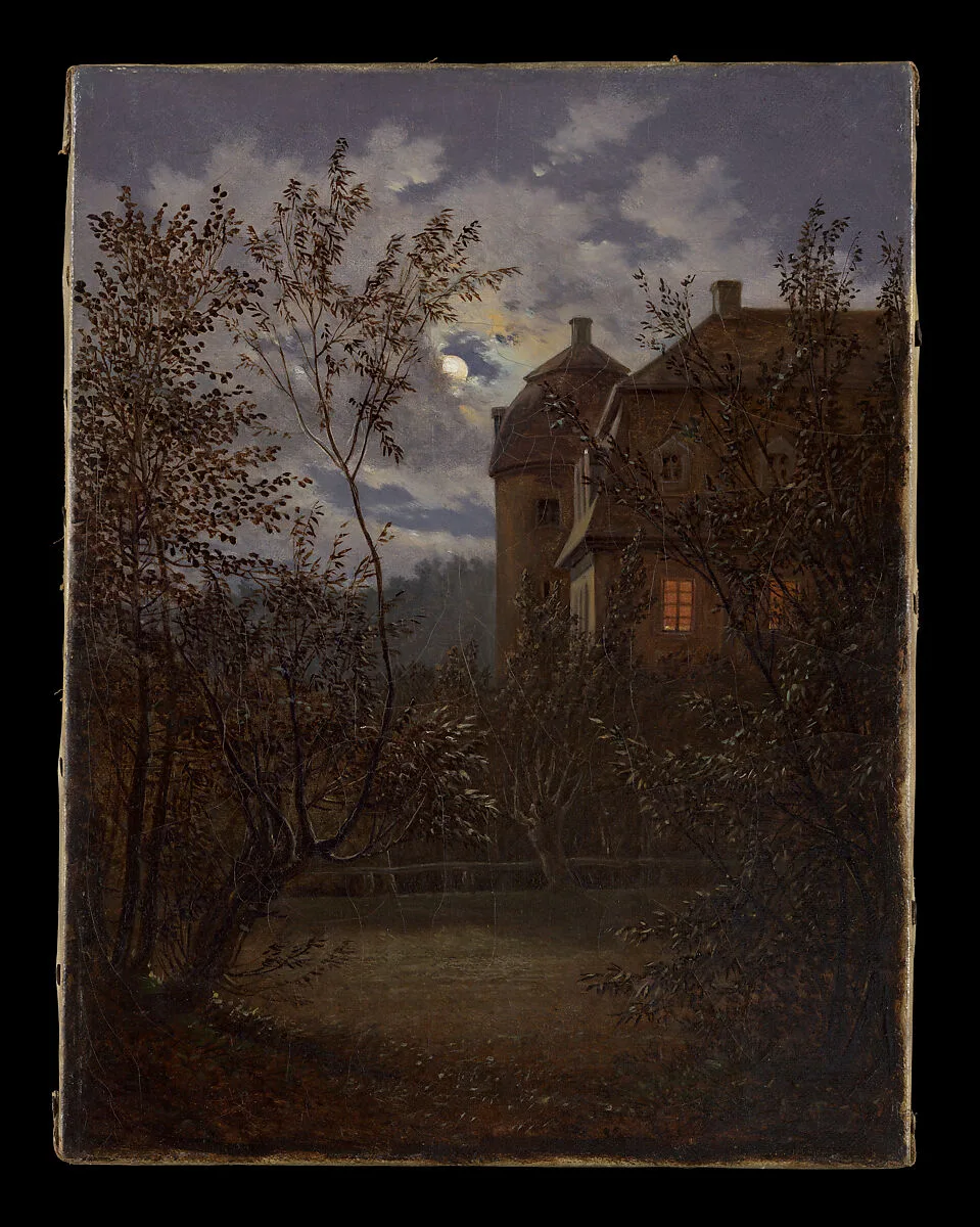 Schloss Milkel in Moonlight — Carl Gustav Carus
