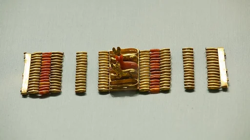 Cuff Bracelet with Cat Amulets
