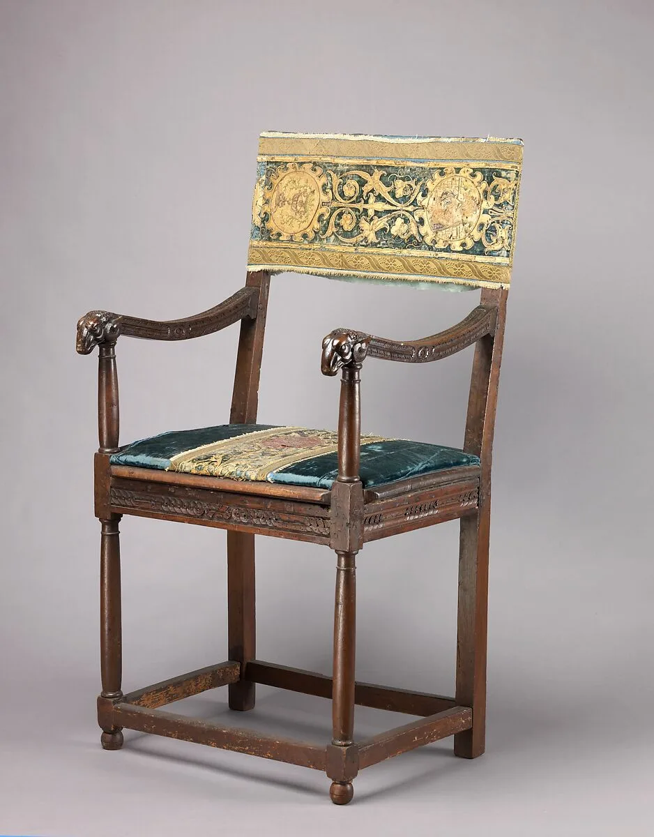 Armchair (chaise à bras, pair with 1975.1.2000) — Unknown