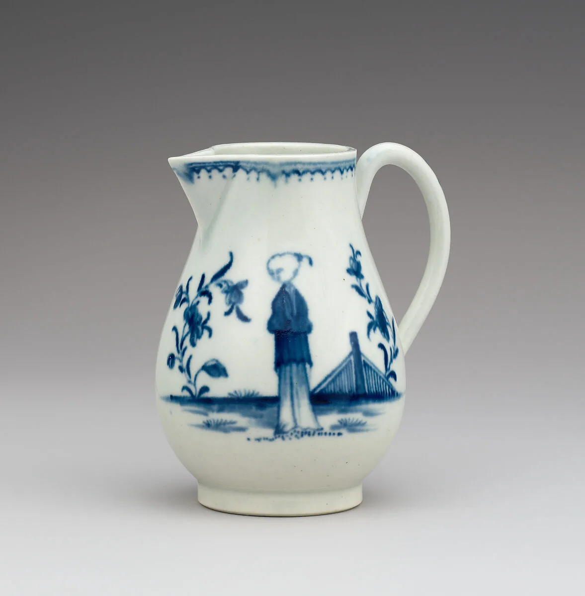 Cream pitcher (part of a service) — Worcester factory