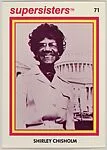 Shirley Chisholm, Supersisters No. 71 — Supersisters Inc.