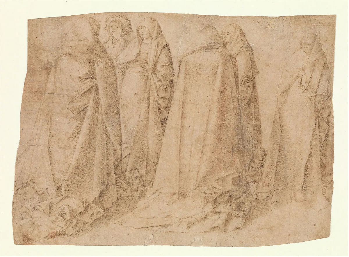 Group of Draped Figures — Antonello da Messina (Antonello di Giovanni d'Antonio)