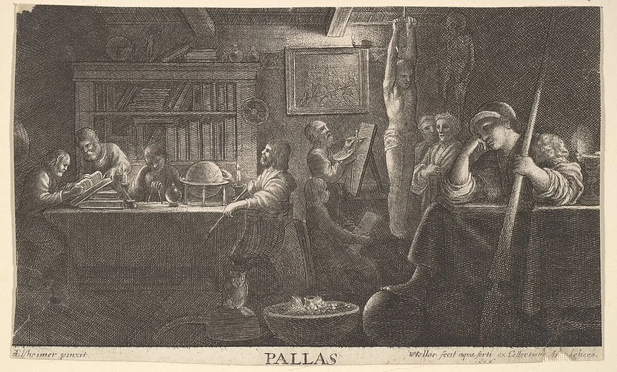 Realm of Pallas — Adam Elsheimer|Wenceslaus Hollar