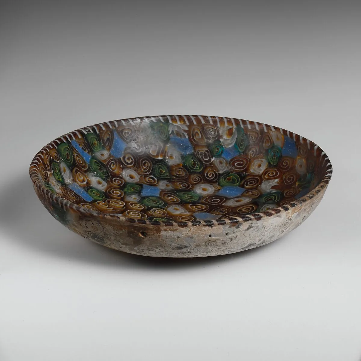 Glass mosaic bowl — Unknown