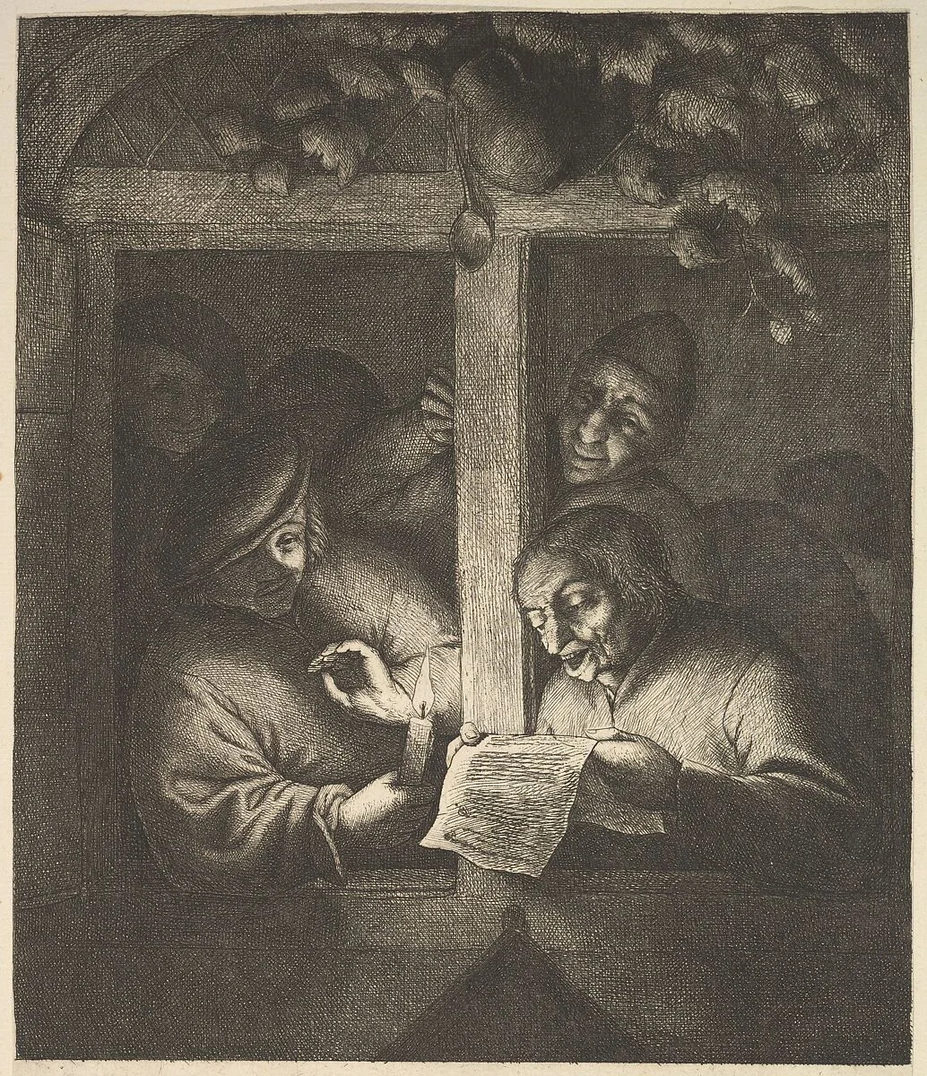 Singers at the Window — Adriaen van Ostade
