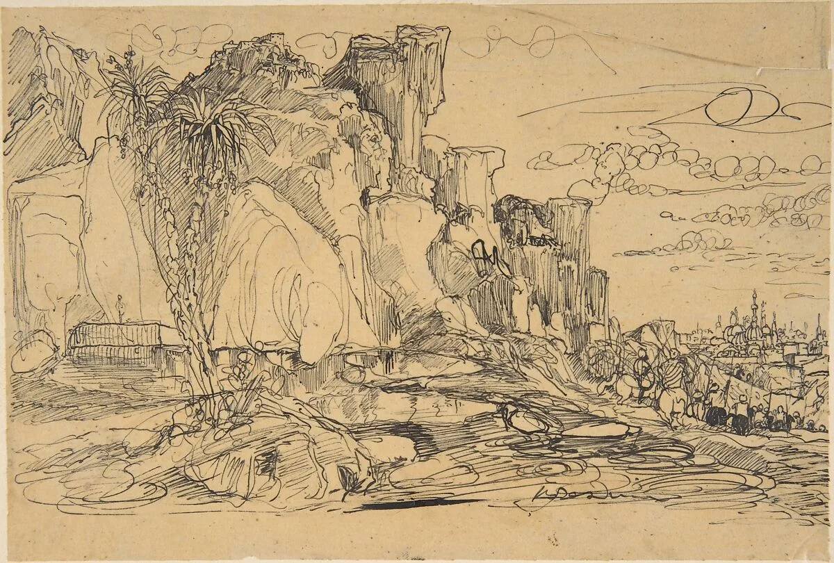 Caucasian Landscape — Rodolphe Bresdin
