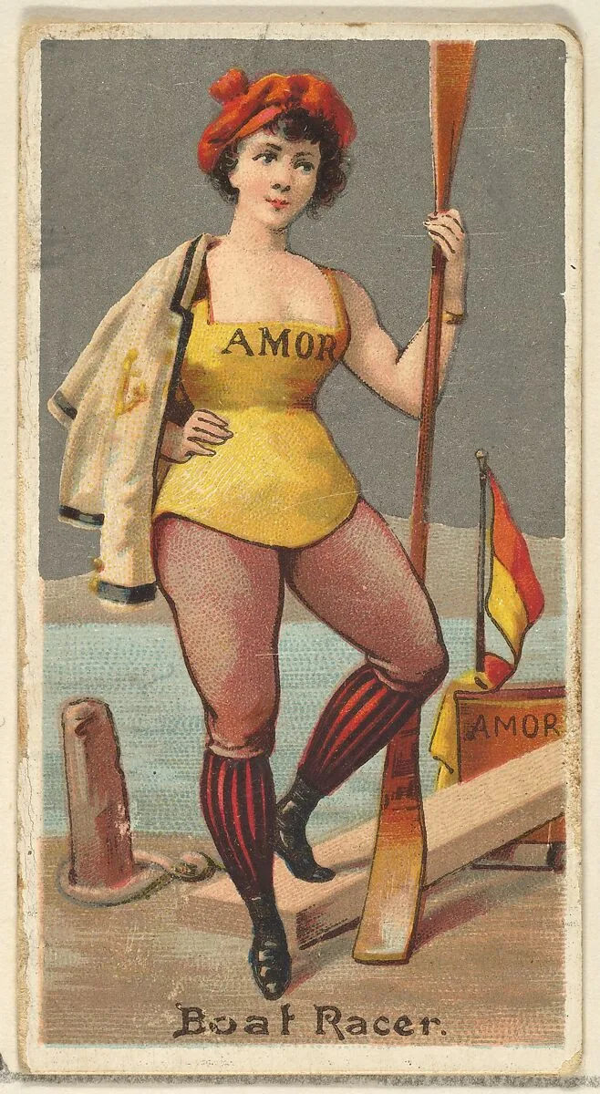 Boat Racer, from the Occupations for Women series (N166) for Old Judge and Dogs Head Cigarettes — Goodwin & Company