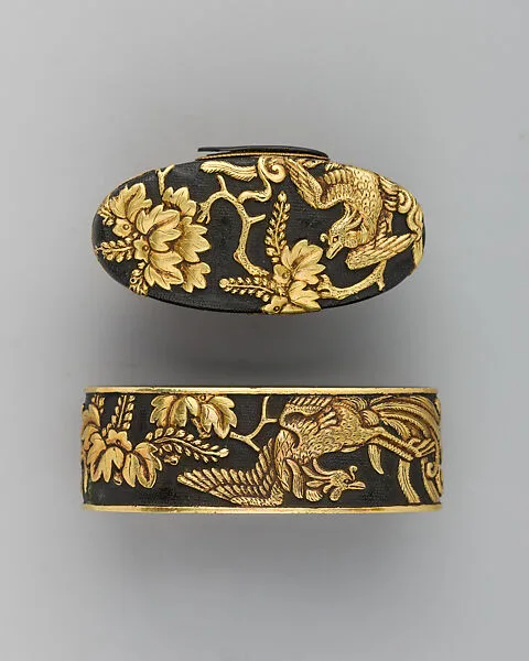 Sword-Hilt Collar and Pommel (Fuchigashira) — Unknown