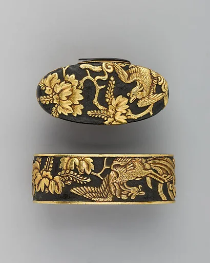 Sword-Hilt Collar and Pommel (Fuchigashira)