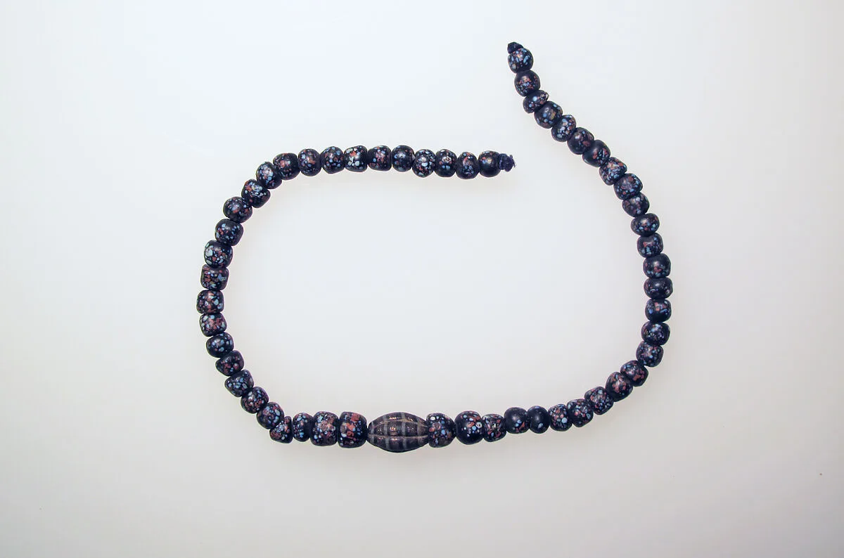 Necklace with 54 millefiori beads — Unknown