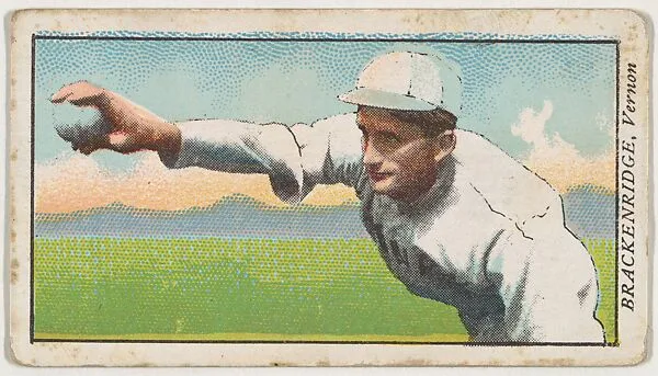 Brackenridge, Vernon, from the "Obak Baseball Players" set (T212), issued by the American Tobacco Company to promote Obak Mouthpiece Cigarettes — American Tobacco Company